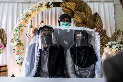 Konsep Dekorasi Akad Nikah Serba Pink 2020 Idewedding