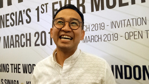 Iwet Ramadhan ditemui di Pasific Place, Jaksel Rabu (6/3). Foto: D.N Mustika Sari/kumparan