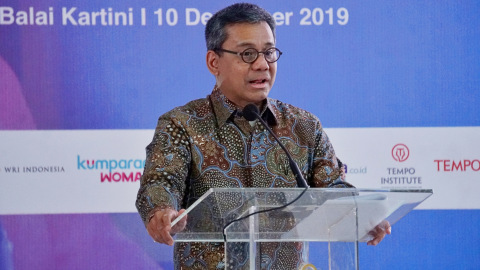 Wakil Menteri Keuangan, Suahasil Nazara di acara Summit On Girls di Balai Kartini, Jakarta.
Foto: Irfan Adi Saputra/kumparan