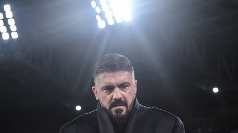 Gennaro Gattuso, pelatih modal dengkul yang lumayan jago. Foto: AFP/Tiziana Fabi