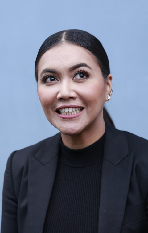 Penyanyi Denada saat ditemui usai mengisi acara di kawasan Kapten Tendean, Jakarta Selatan, Senin, (1/7). Foto: Ronny