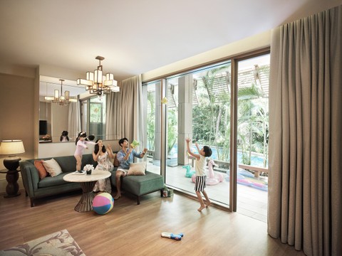 Ilustrasi keluarga di hotel .Foto: Dok. Resorts World Sentosa