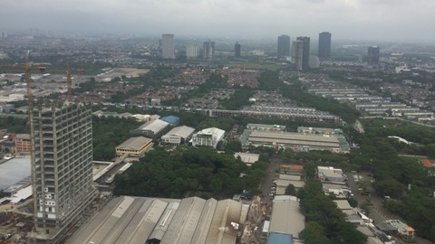 Pemandangan kawasan BSD City Tangerang saat naik Helikopter. Foto: Moh Fajri/kumparan