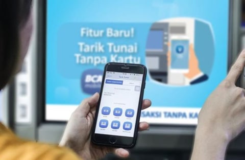 com-Tarik dan Setor Tunai BCA Tanpa Kartu ATM Foto: dok. BCA