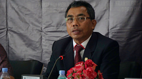 Gembong Warsono, memaparkan refleksi akhir tahun 2018 menyingkapi kinerja pemerintah provinsi DKI Jakarta. Foto: Irfan Adi Saputra/kumparan