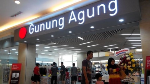 Toko Buku Gunung Agung. Foto: Facebook/Tang City Mall