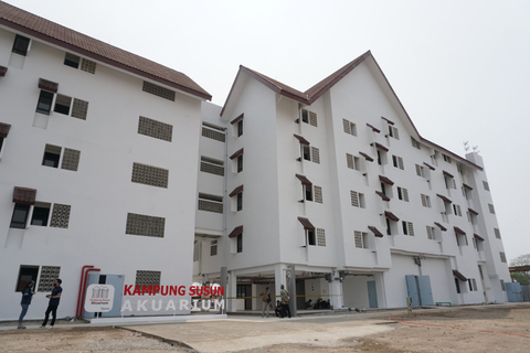 Bangunan Kampung Susun Akuarium di Penjaringan, Jakarta Utara. Foto: Jamal Ramadhan/kumparan