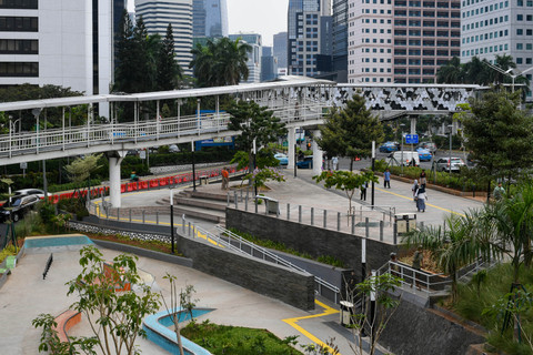 Ilustrasi ruang terbuka hijau. Foto: ANTARA FOTO/Wahyu Putro A