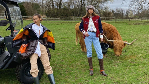 Bella dan Gigi Hadid. Foto: Instagram/@gigihadid