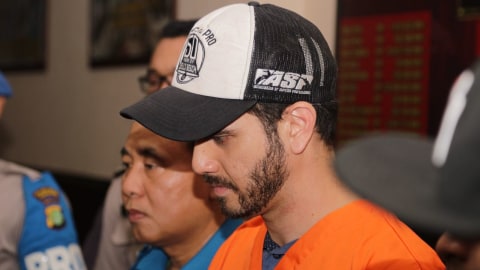 Rilis Kasus Narkotika Fachri Albar Foto: Garin Gustavian/kumparan