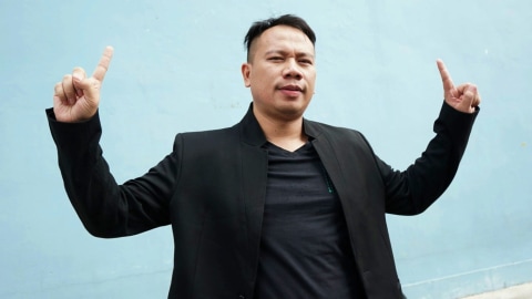 Presenter Vicky Prasetyo saat ditemui dikawasan Tendean, Jakarta, Senin,(28/10/2019). Foto: Ronny