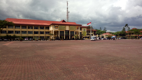Suasana di Polda Jawa Barat, Bandung. Foto: Akbar Ramadhan/kumparan
