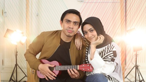 Ayudia Bing Slamet dan Ditto Percussion  Foto: Cornelius Bintang/kumparan