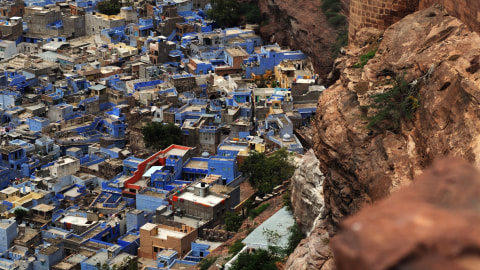 Kota serba biru di India. Foto: AFP/ANN TORNKVIST 