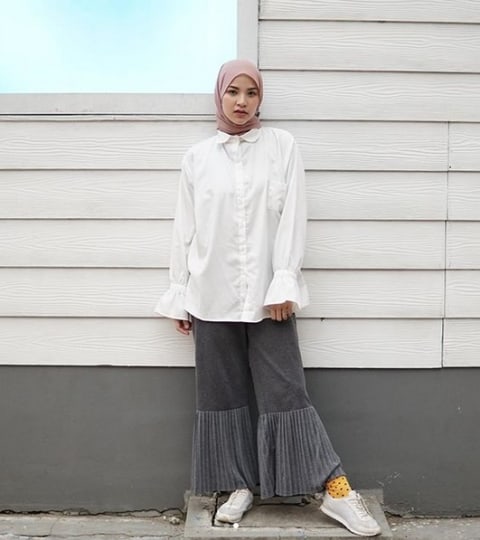 10 Ide Outfit Hijab Kekinian Dan Stylish Ala Marsha Natika Kumparan Com