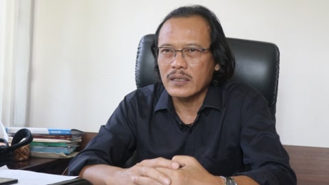 Pengamat pertanian Institut Pertanian Bogor Dwi Andreas Santosa di ICBB Bogor, Rabu (4/12).    Foto: Muhammad Fadli Rizal/kumparan