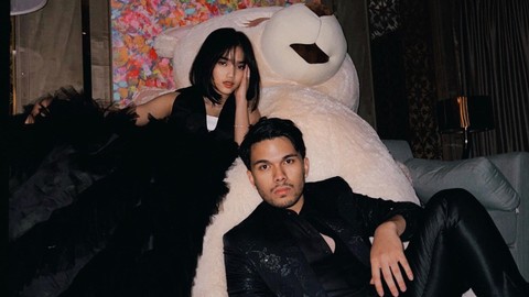 Fuji dan Thariq Halilintar saat Valentine. Foto: Instagram/@fuji_an