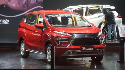 Mitsubishi Xpander di IIMS Hybrid 2022. Foto: Muhammad Haldin Fadhila/kumparan