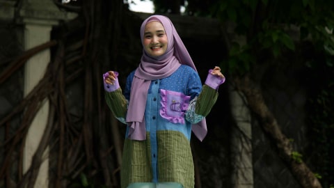 Fatin Shidqia ke kantor kumparan, Jakarta, pada Senin (11/11/2019). Foto: Abil Achmad Akbar/kumparan