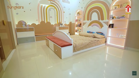 Potret kamar anak Shireen Sungkar dan Teuku Wisnu. Foto: YouTube The Sungkars