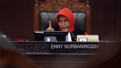 Hakim MK, Enny Nurbaningsih, Senin (30/9). Foto: Fanny Kusumawardhani/kumparan