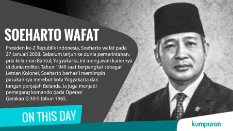 On This Day Presiden Ri Ke 2 Soeharto Wafat Kumparan Com