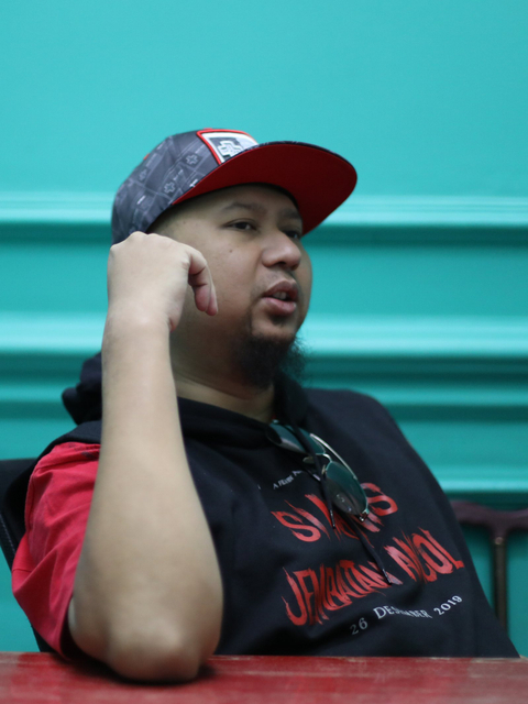 Sutradara film Si Manis Jembatan Ancol Anggy Umbara saat berkunjung ke kantor kumparan. Foto: Dicky Adam Sidiq