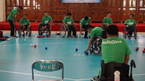 Olahraga boccia Foto: Aditia Noviansyah/kumparan