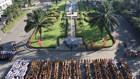 Apel pagi dan silaturahim pemerintah provinsi Jawa Barat. Foto: Dok. Humas Jabar