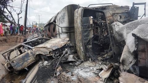Truk BBM di Nigeria Kecelakaan dan Terbakar, 28 Orang Tewas