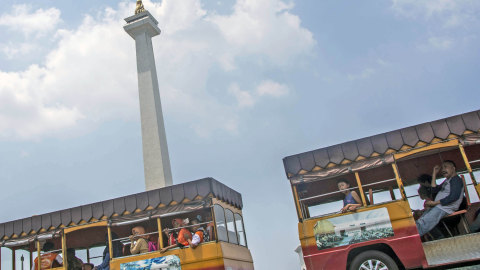 Wisata di Monas Foto: Aprillio Akbar/ANTARA