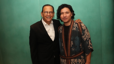 Roy Marten (kiri) dan Gading Marten. Foto: Munady Widjaja 