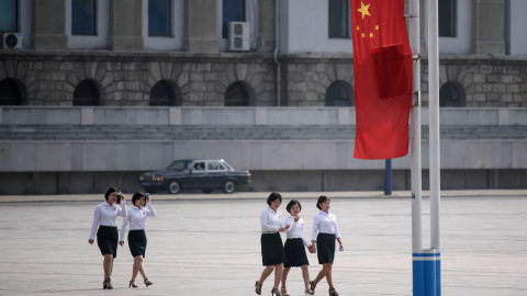 Ilustrasi pelajar di China. Foto: AFP/ED JONES