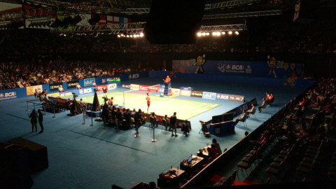 Suasana JCC di partai semifinal. Foto: kumparan/Bergas Agung