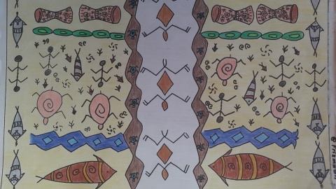 Motif Purbakala Megalitik Tutari Sentani pada Karya Seni Kekinian