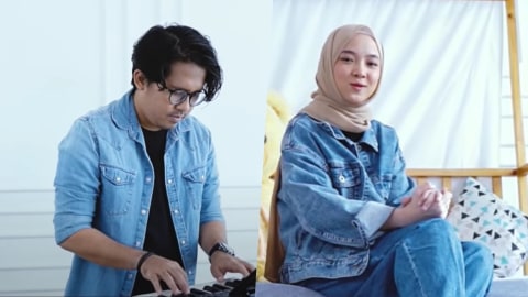 Ayus dan Nissa Sabyan. Foto: Youtube/SABYAN