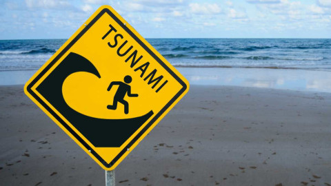 Ilustrasi tsunami. Foto: Shutter Stock