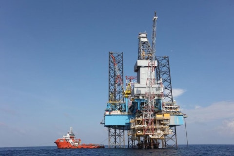 Ilustrasi pengeboran minyak lepas pantai. Foto: Dok. Pertamina