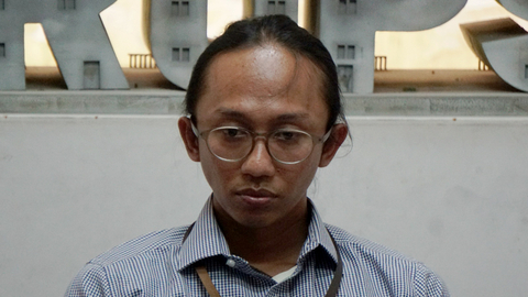 Wana Alamsyah, peneliti ICW di diskusi terkait RUU KPK di kantor ICW, Jakarta, Jumat (20/9/2019). Foto: Nugroho Sejati/kumparan