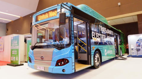 Bus listrik BYD untuk Transjakarta Foto: Aditya Pratama Niagara/kumparanOTO