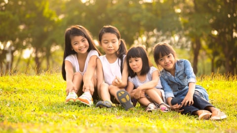 Ilustrasi Anak dan Teman-Temannya Foto: Shutterstock