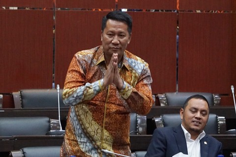 Supratman terpilih sebagai Ketua Badan Legislasi (Baleg) DPR RI beserta empat pimpinan lainnya di Komplek Parlemen, Jakarta, Rabu (30/10). Foto: Fanny Kusumawardhani/kumparan