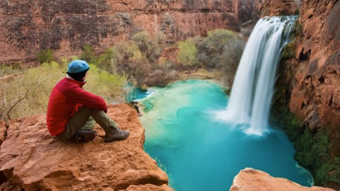 Keindahan Air Terjun Havasu di Arizona. Foto: Shutter Stock