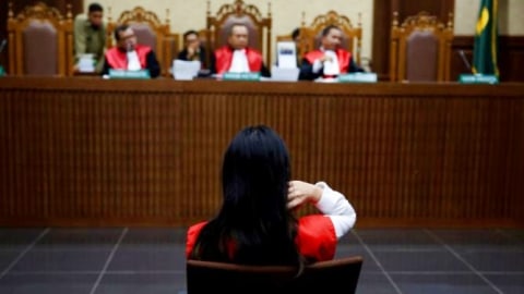 Jessica Wongso, tersangka pembunuhan berencana. Foto: Reuters/Beawiharta