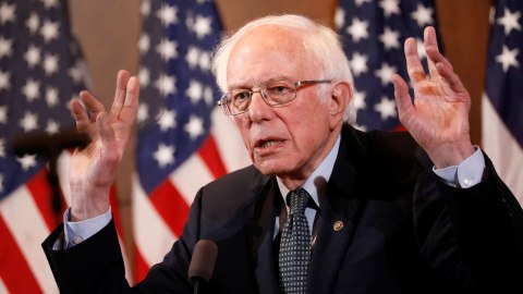 Calon presiden Demokrat AS Senator Bernie Sanders. Foto: REUTERS/Brendan McDermid