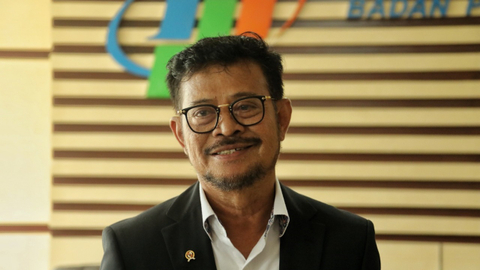 Mentan Syahrul Yasin Limpo di Kantor BPS. Foto: Kementan RI