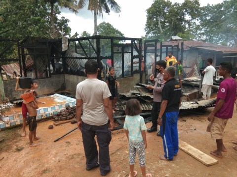 Kebakaran Hanguskan 2 Rumah di Liakutu, Sikka (1)