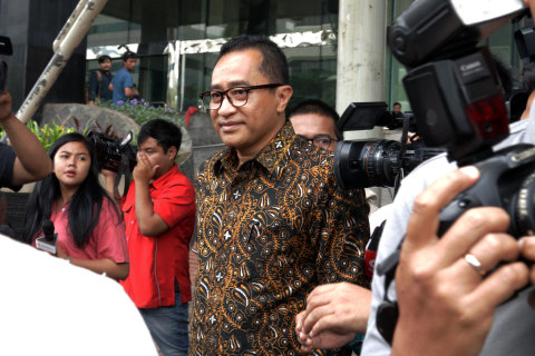 Muhammad Haniv usai diperiksa KPK Foto: Fanny Kusumawardhani/kumparan