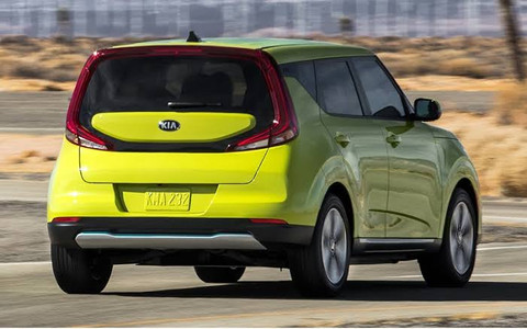 Tampilan belakang Kia Soul EV Foto: dok. Istimewa