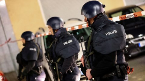 Ilustrasi polisi Jerman.  Foto: REUTERS / Kai Pfaffenbach